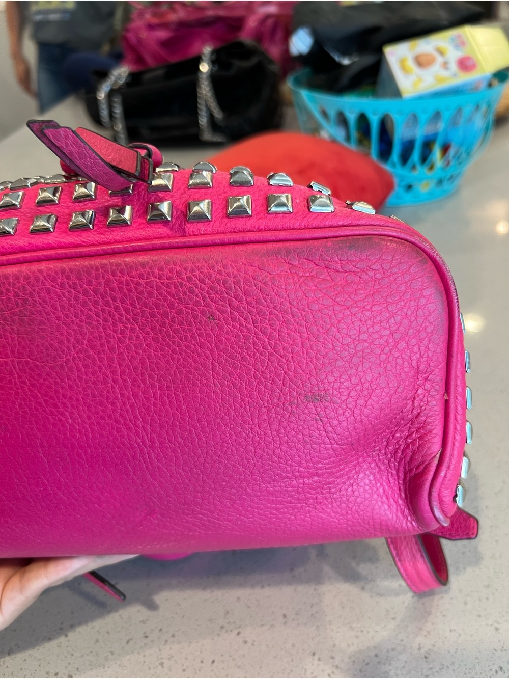 Michael Kors Rhea Studded Leather Backpack - Picture 4 of 7